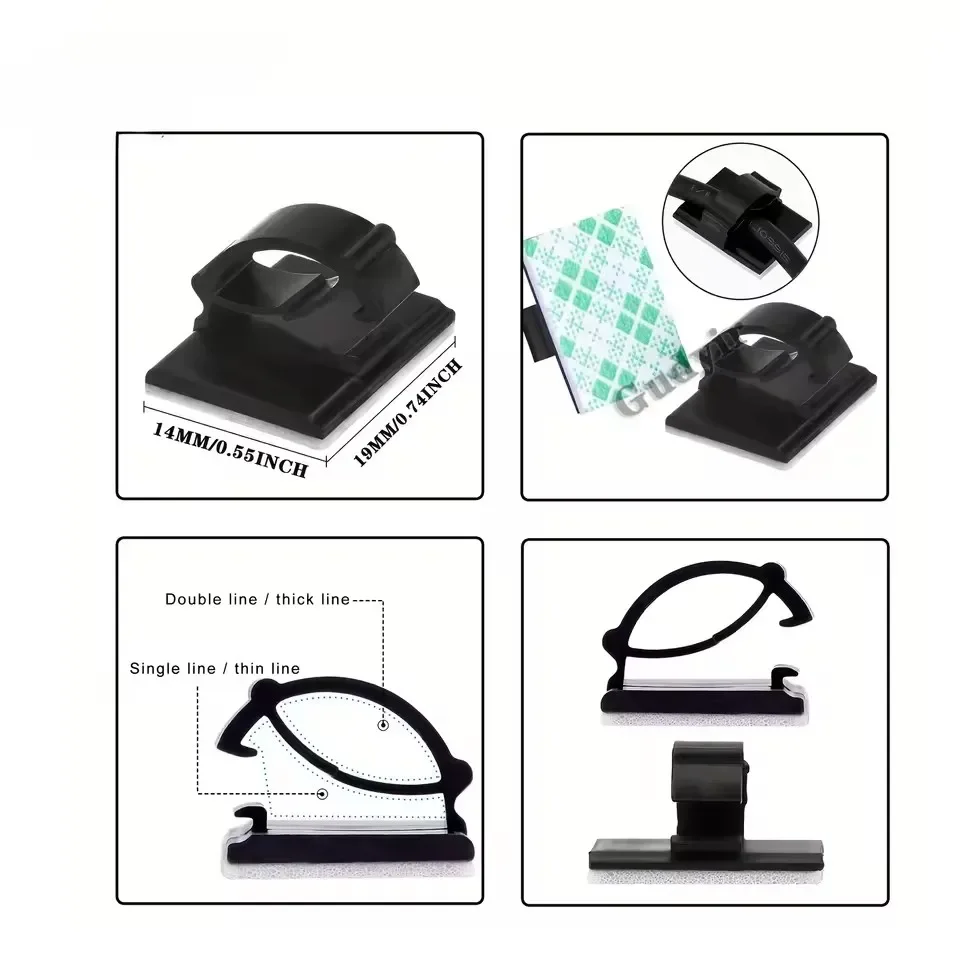 مشبك لاصق لتنظيم وترتيب كابلات - مراجعة Car Cable Organizer وسعره