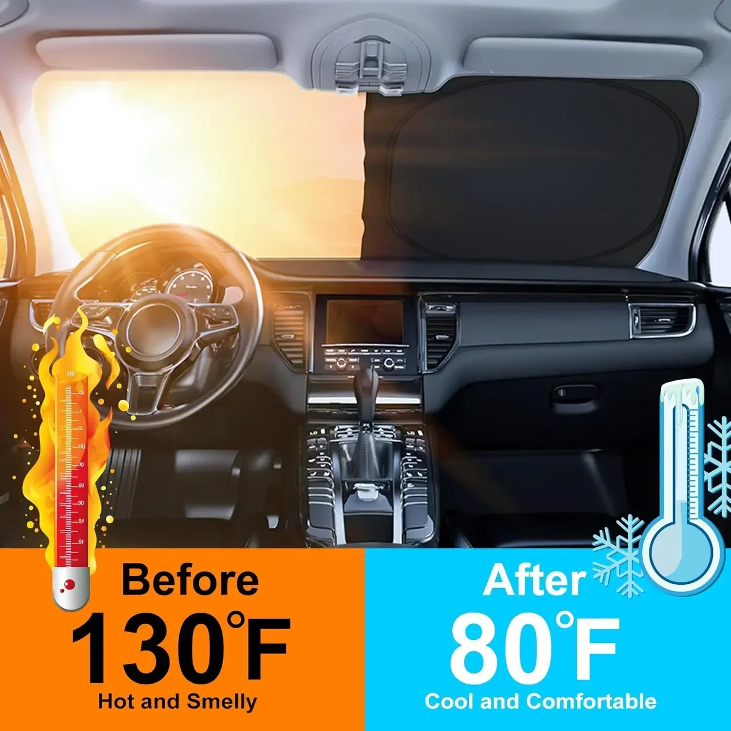 واقي شمس جديد للزجاج الأمامي ل - مراجعة Windshield Sun Shade وسعره