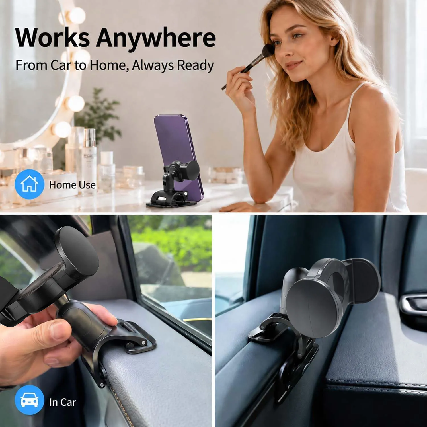 حامل هاتف للسيارة يدور بزاوية  - مراجعة Car Phone Holder وسعره