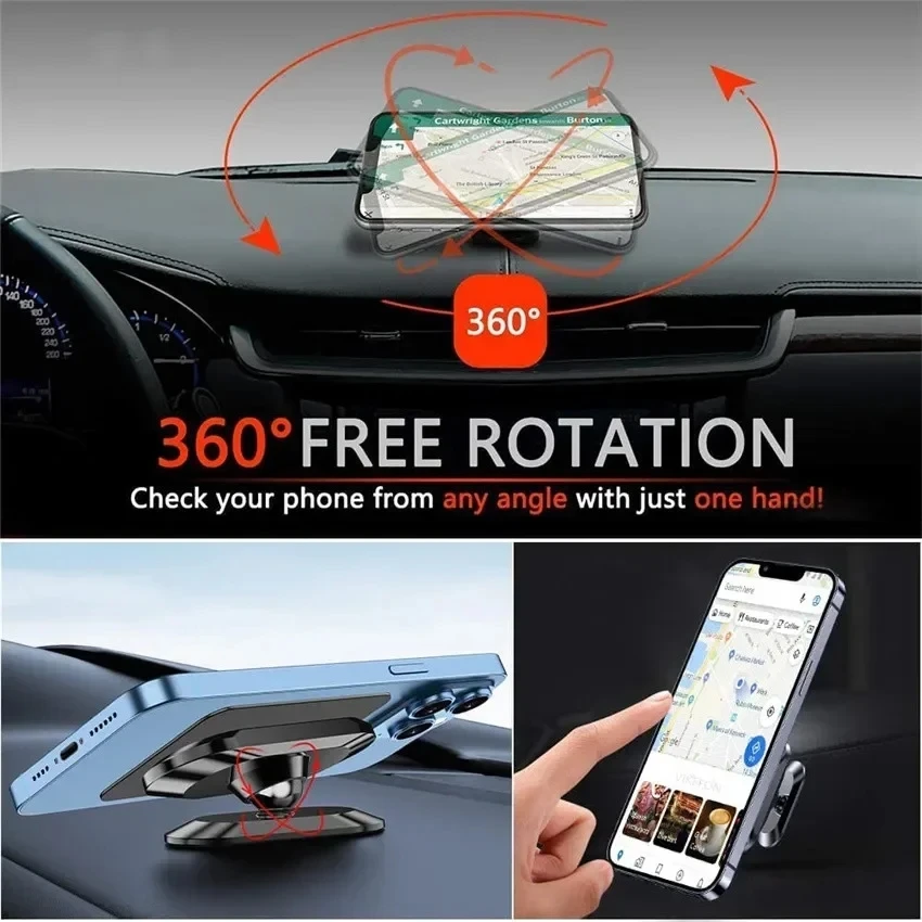 360 °   حامل هاتف مغناطيسي للس - مراجعة Car Phone Holder وسعره