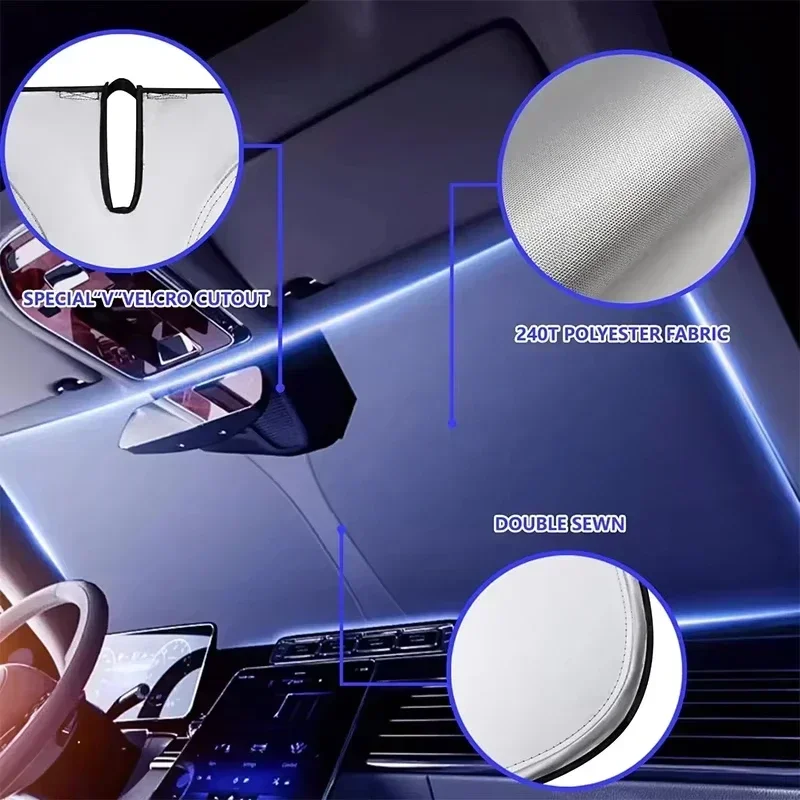 واقي شمس أمامي للسيارة، حماية  - مراجعة Windshield Sun Shade وسعره